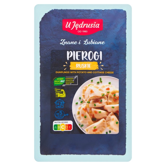 U Jedrusia dumplings with potato and cottage cheese 400g (British brand)