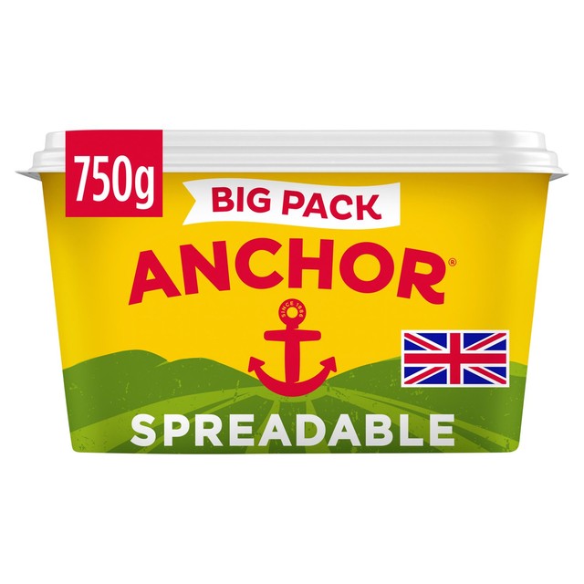 Anchor spreadable butter and rapeseed oil blend 750g - British product