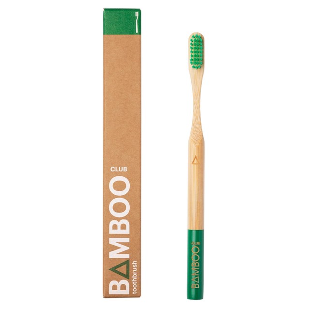 Bamboo Club Green Adult Toothbrush - British product