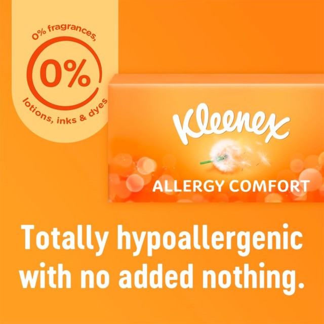 Kleenex Allergy Comfort Tissues Box 56 pack, UK version