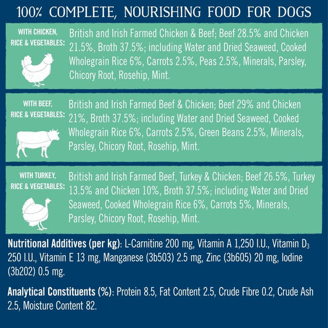 Butcher's Lean & Tasty dog food trays variety pack 12 x 150g - British product