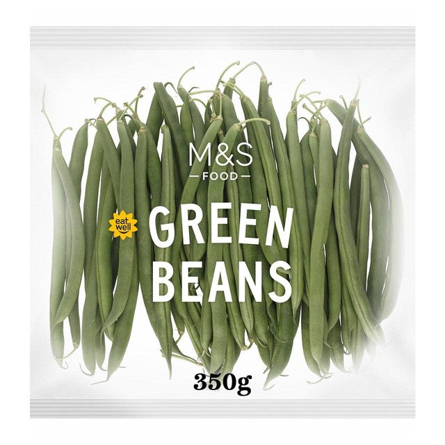 Packaged M&S Select Farms fresh green beans 350g, UK version