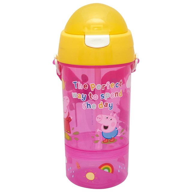 Peppa Pig sip and snack bottle 400ml, imported from the UK