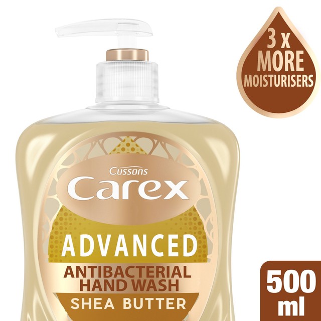 Carex Shea Butter Antibacterial Hand Wash 500ml - British product