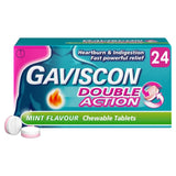 Gaviscon Double Action Mint Chewable Tablets 24 Pack, UK version