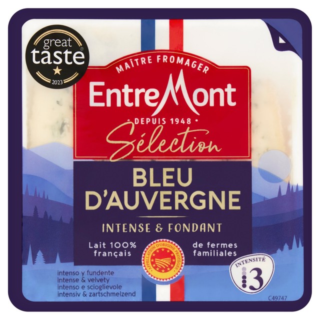 Entremont Bleu d'Auvergne cheese 125g - British product