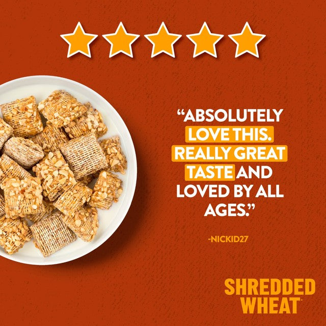Nestle Shredded Wheat Bitesize Honey & Nut Cereal 500g (British brand)