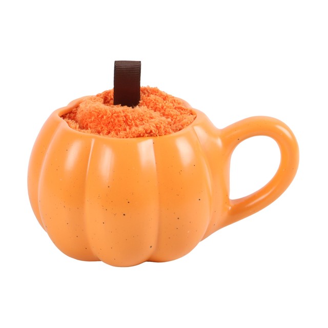 Something Different Autumn Pumpkin Mug and Socks Set 480ml - British product