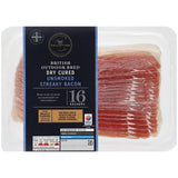 M&S dry cured unsmoked streaky bacon 240g, imported from the UK