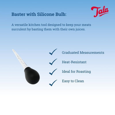 Plantoir Tala en silicone avec brosse de nettoyage, ustensile de cuisine 32 cm