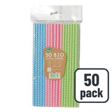 Duni Bio recyclable paper straws 50 pack, imported from the UK