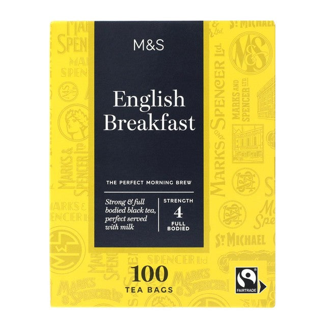 M&S English Breakfast tea bags 100 bags, imported from the UK