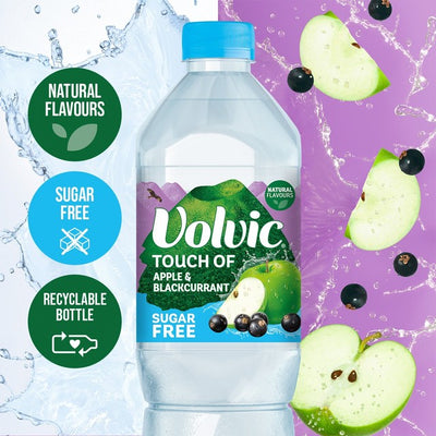 Volvic Touch of Fruit Apple & Blackcurrant Sugar Free Still Flavoured Water 1.5L