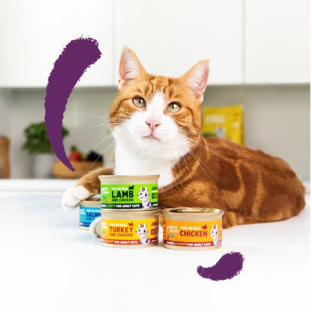Edgard Cooper cat chunks in sauce 8x85g multipack - British product