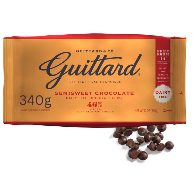 Guittard semi-sweet chocolate baking chips 340g, UK version