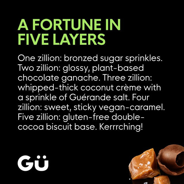 Gu Plant Zillionaire vegan cheesecake dessert 2 x 91g, UK version