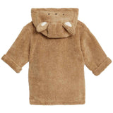 M&S cotton towelling hooded robe camel 18-36 months, imported from the UK