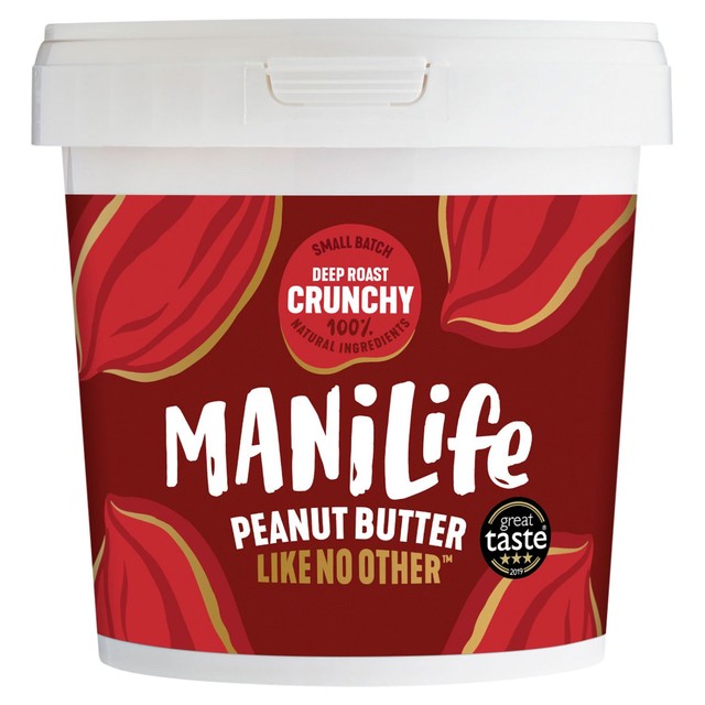 ManiLife deep roast crunchy peanut butter 900g, imported from the UK