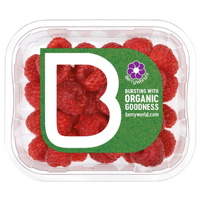 BerryWorld organic raspberries 125g - British product