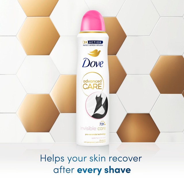 Dove Invisible Care anti-perspirant deodorant spray 150ml - British product