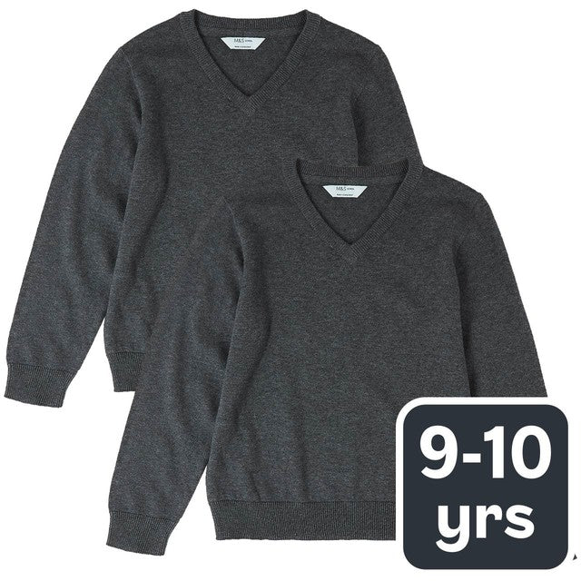 M&S grey children's jumper for ages 9-10, imported from the UK