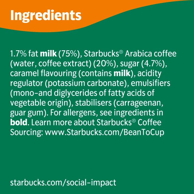 Starbucks Caramel Macchiato iced coffee 220ml (British brand)