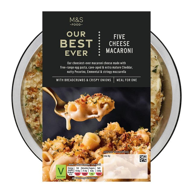 M&S five cheese macaroni cheese 400g imported from the UK