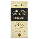 Green & Black's organic white chocolate bar 90g, UK version