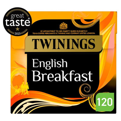 Twinings English Breakfast Tea Schwarzer Tee Beutel 120 St&uuml;ck