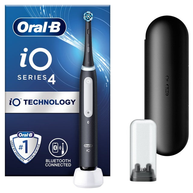 Oral-B black electric toothbrush with travel case, imported from the UK