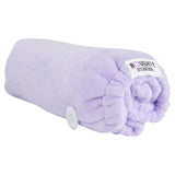 Noughty microfibre hair towel wrap in purple, imported from the UK