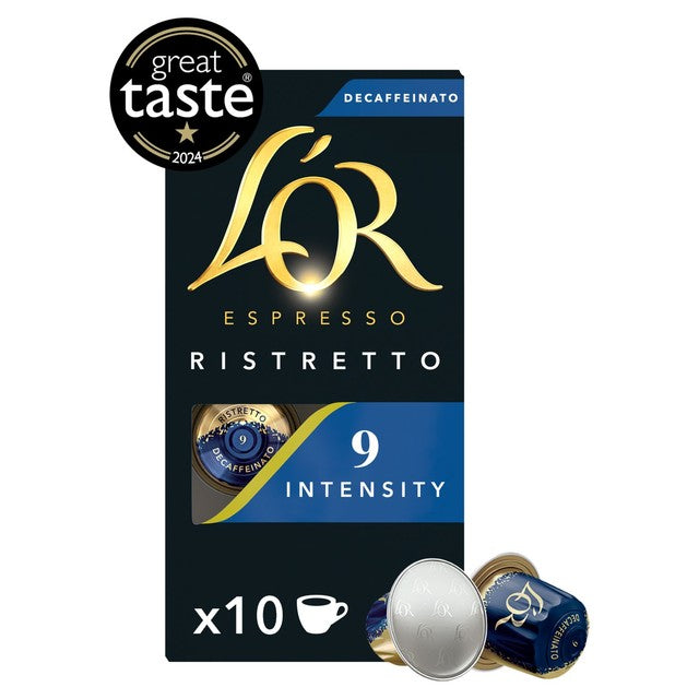 L'OR Ristretto Decaf coffee pods x10, UK version