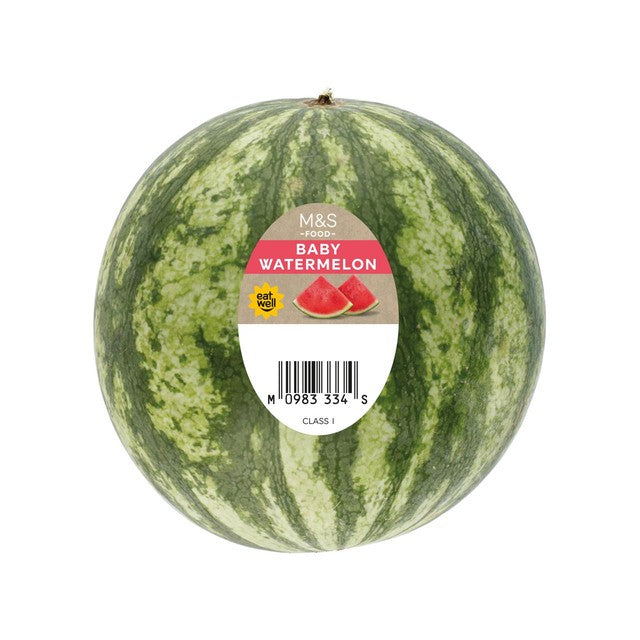 M&S Perfectly Ripe Extra Small Baby Watermelon 1kg, imported from the UK