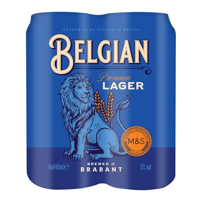 M&S Haacht Belgian Lager Beer 4 x 440ml