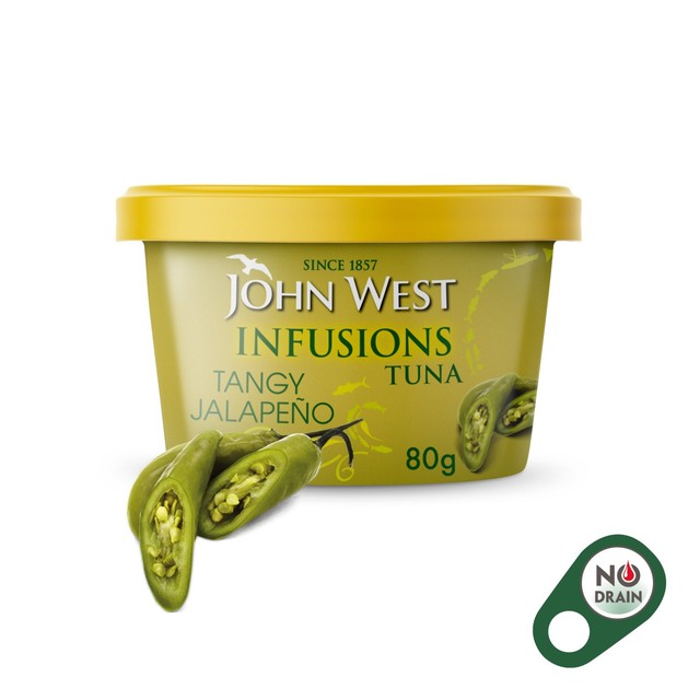 John West tangy jalapeno tuna infusions 80g, UK version