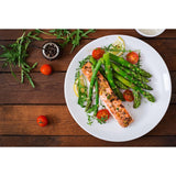 Russell's organic salmon fillets 240g, imported from the UK