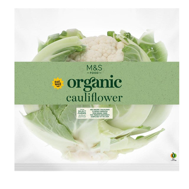 M&S organic cauliflower, imported from the UK
