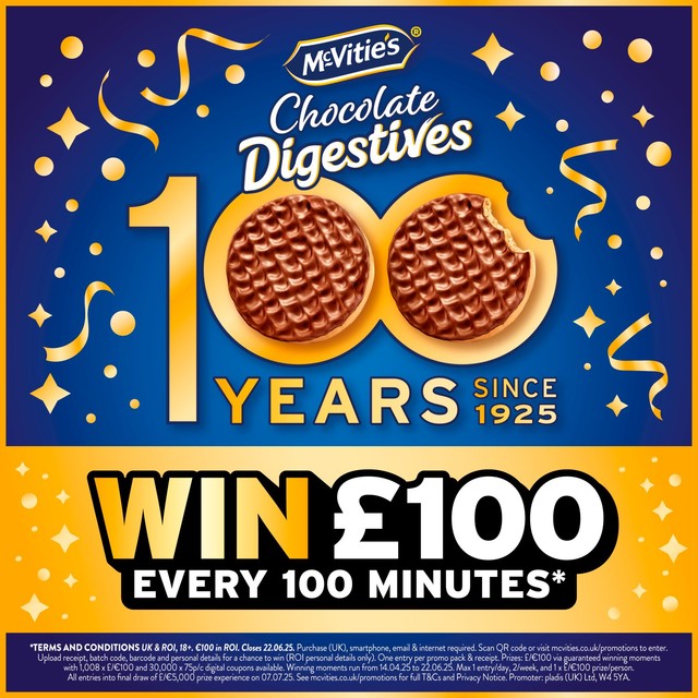 McVitie's dark chocolate digestives biscuits 266g, imported from the UK