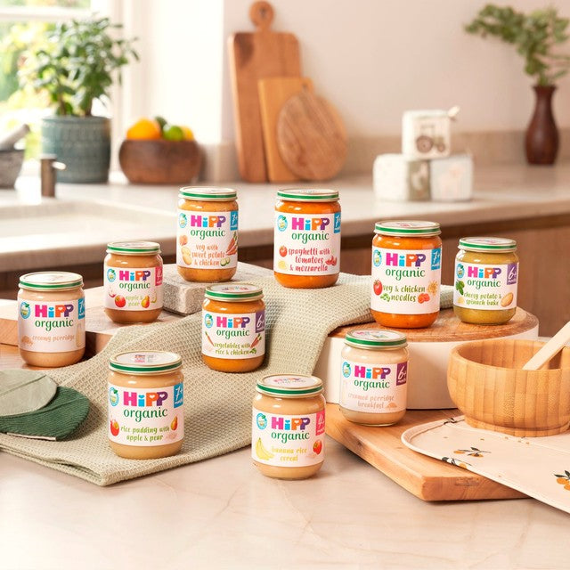 HiPP Organic Spaghetti Bolognese baby food jar 125g, UK version