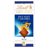 Lindt milk chocolate bar caramel & sea salt 100g, UK version