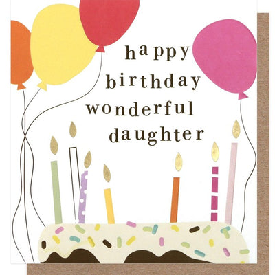 Caroline Gardner Wonderful Daughter Birthday Card 14.6cm x 14.0cm