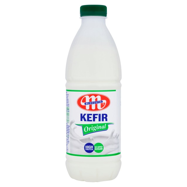 Mlekovita Natural Milk Kefir Drink 1L, imported from the UK