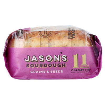 Jasons Ancient Grains and Seeds Ciabattin Sourdough Bread 580g