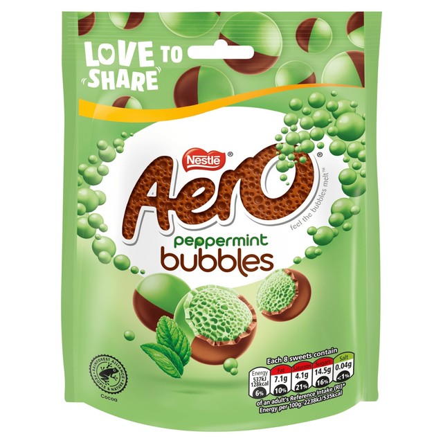 Aero peppermint mint chocolate sweets 92g - British product