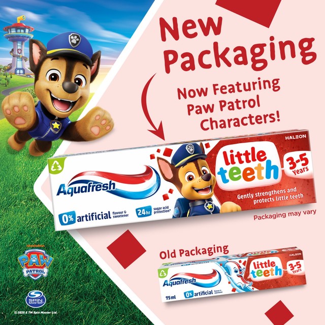 Aquafresh kids toothpaste Paw Patrol 75ml - British product
