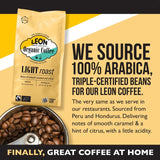 Leon light roast ground coffee 200g, UK version