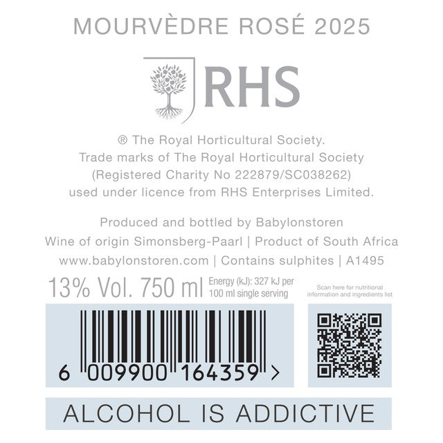 Babylonstoren Mourvèdre Rosé Wine 75cl - British product