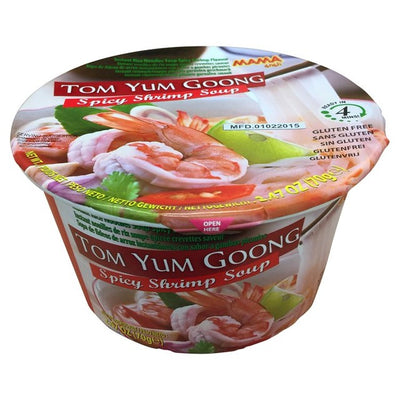 MAMA Thai Shrimp Tom Yum Goong Instant Rice Noodle Bowl 70g
