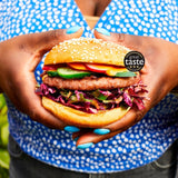 Moving Mountains Plant-Based Sausage Burger 227g, imported from the UK