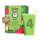 Innocent Kids Strawberry Raspberry Apple Smoothies 4 x 150ml - British product